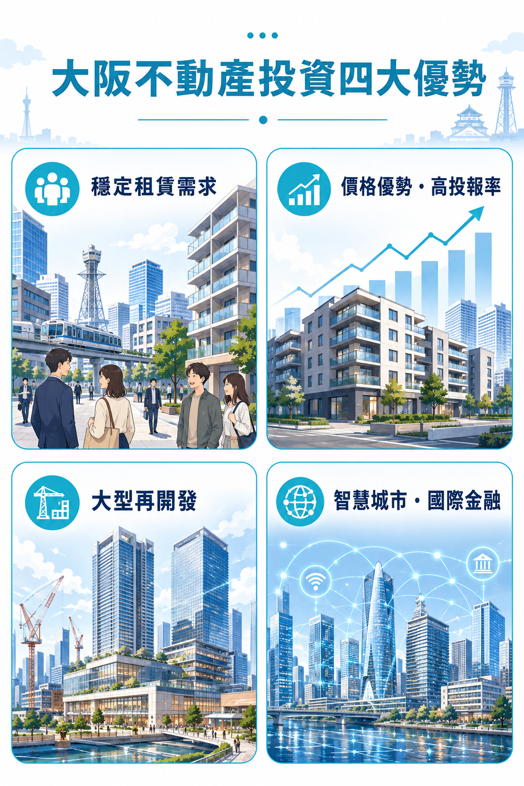 大阪不動產投資的四大核心優勢